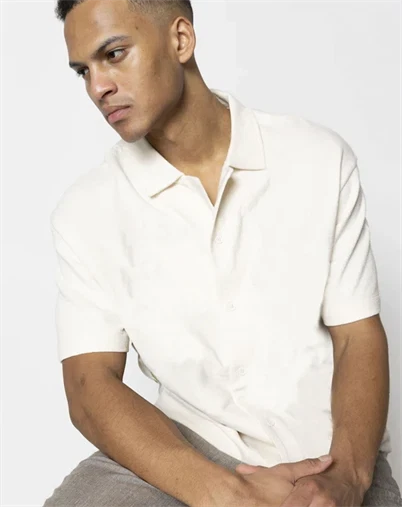 Clean Cut Copenhagen - Calton Structured Skjorte - Ecru 